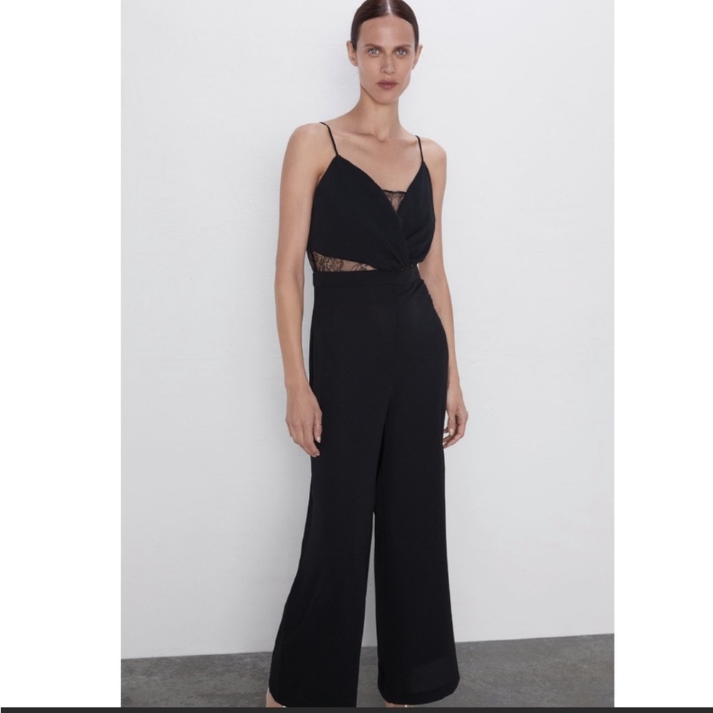 Zara Lace Insert Jumpsuit